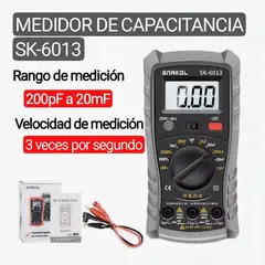 GENERICO - Medidor de capacitancia SK-6013 200pF a 20mF