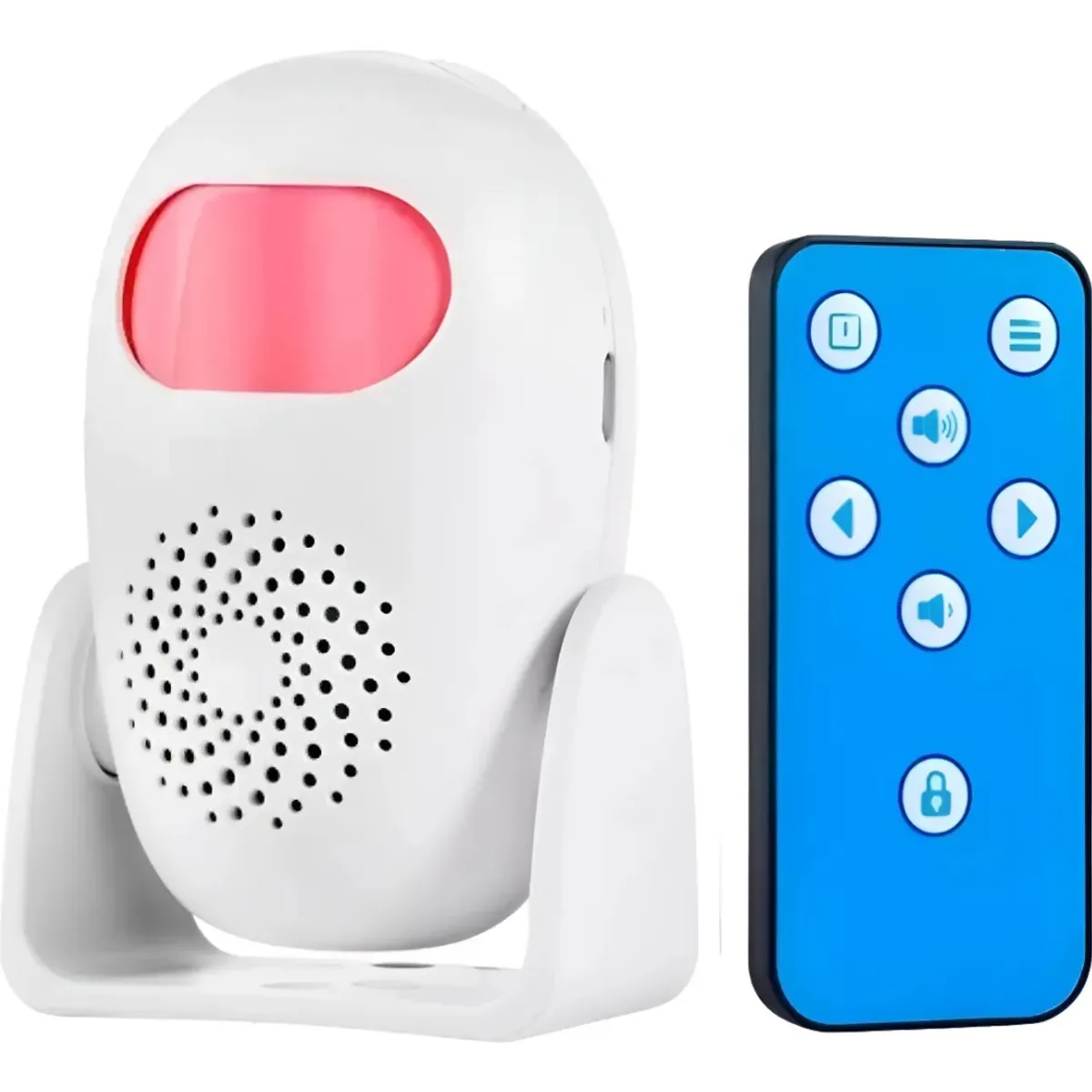 GENERICO - Alarma Sensor Movimiento Con Control Remoto Seguridad Casa Blanco BELUG