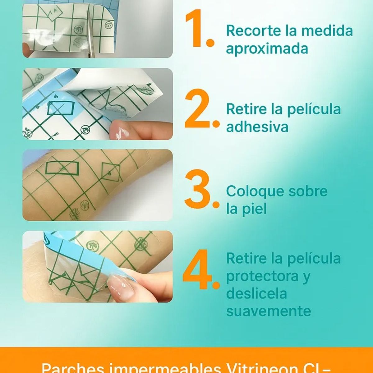 GENERICO - 20 Parche Transparente Impermeable Heridas Parche Adhesivo
