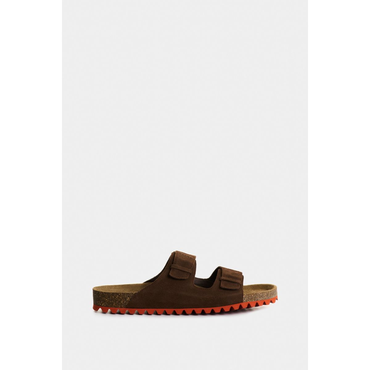 VELEZ - Vélez Sandalia Duna Cuero Gamuzado Para Hombre Casual Cafe