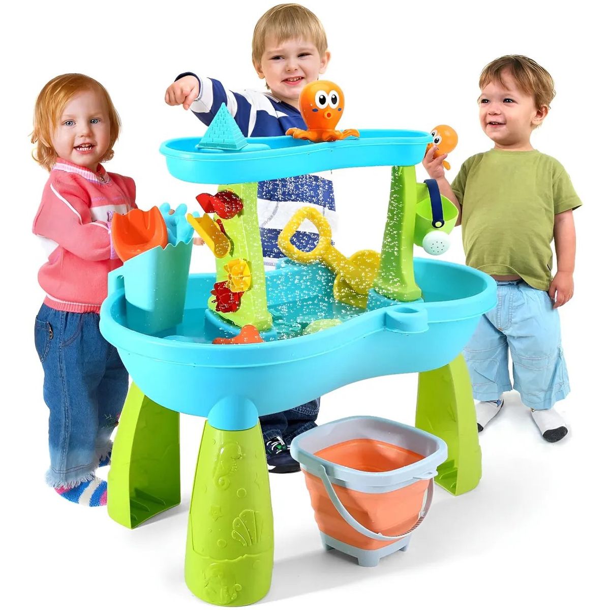 GENERICO - Mesa De Arena Y Agua Para Niños Incluye Accesorios