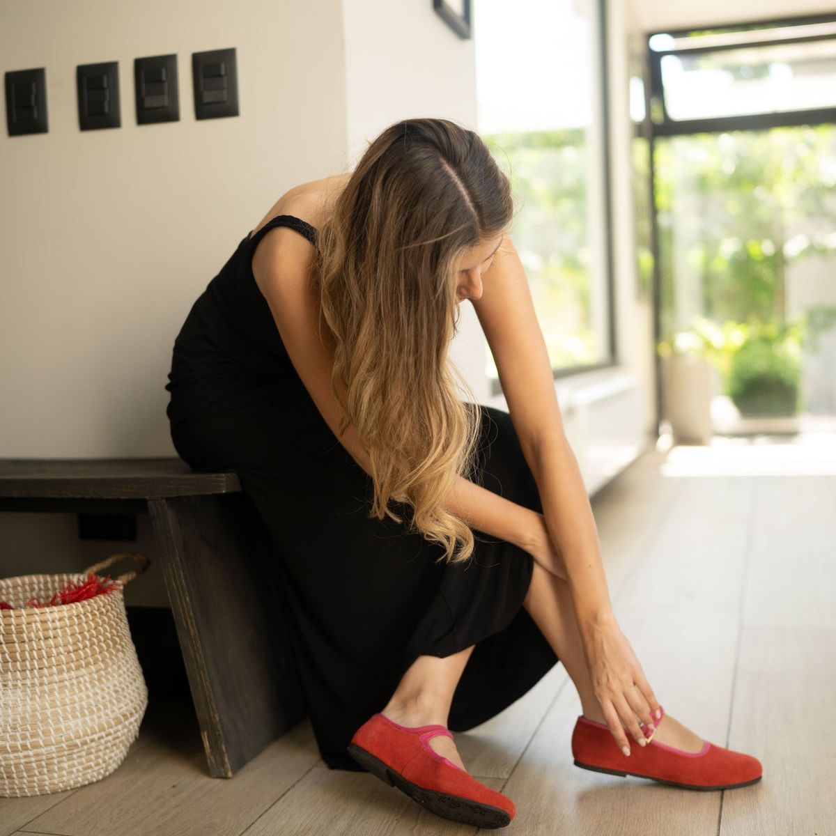 MILAH - Ballerina Maya Rojo y Fucsia