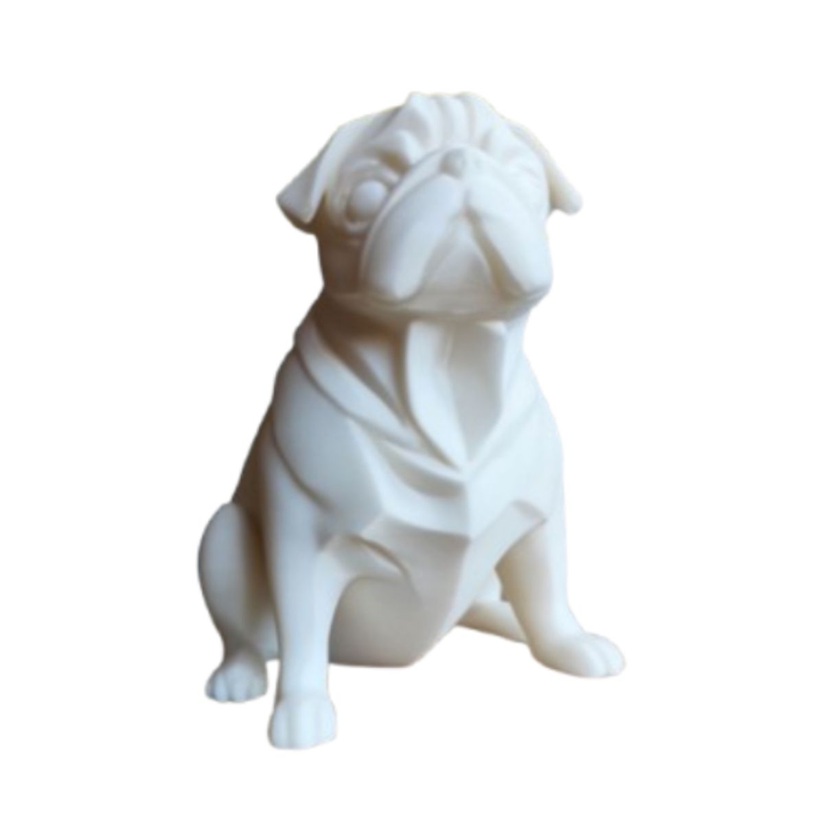 GENERICO - Escultura- Pug Geométrico Rechonchito