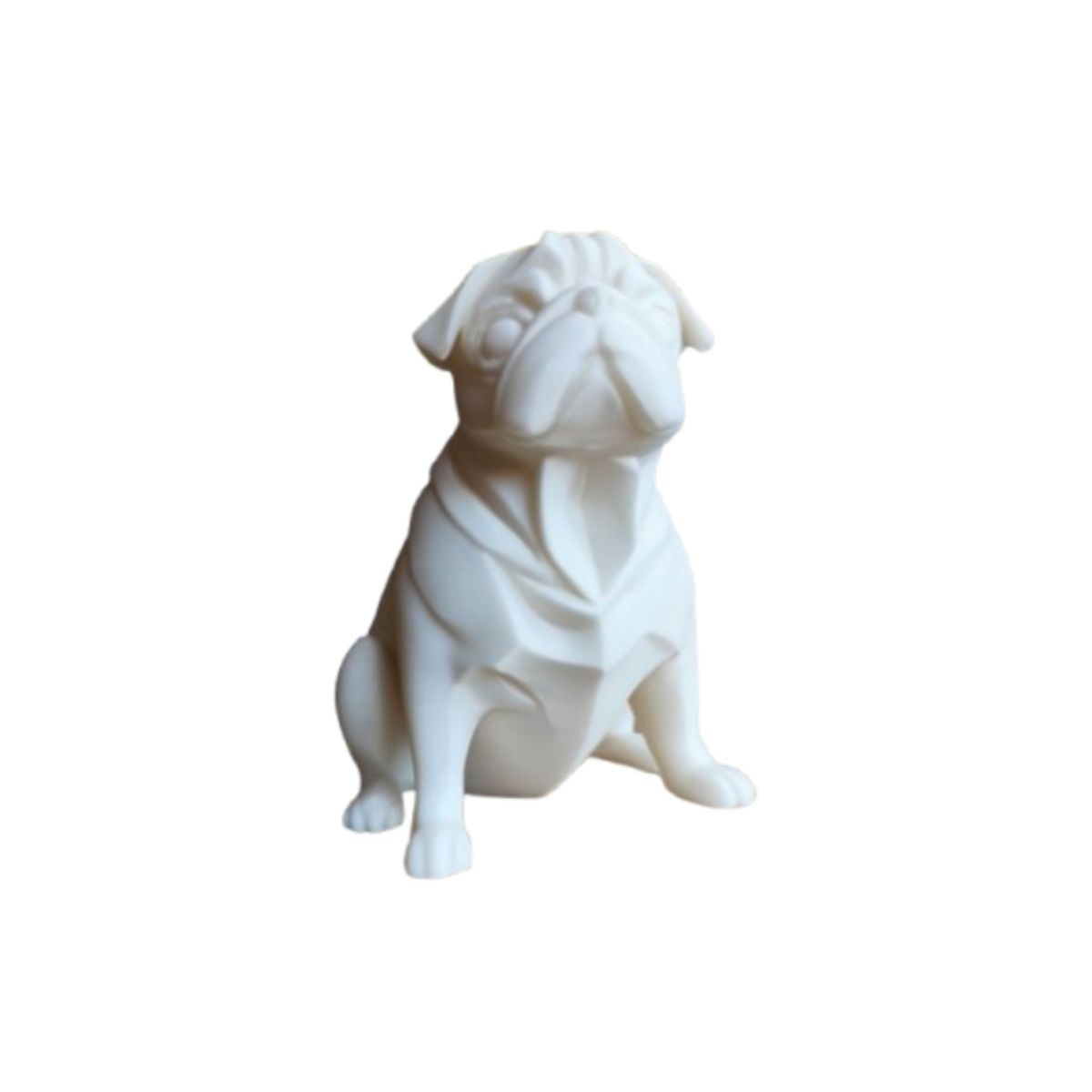 GENERICO - Escultura- Pug Geométrico Rechonchito