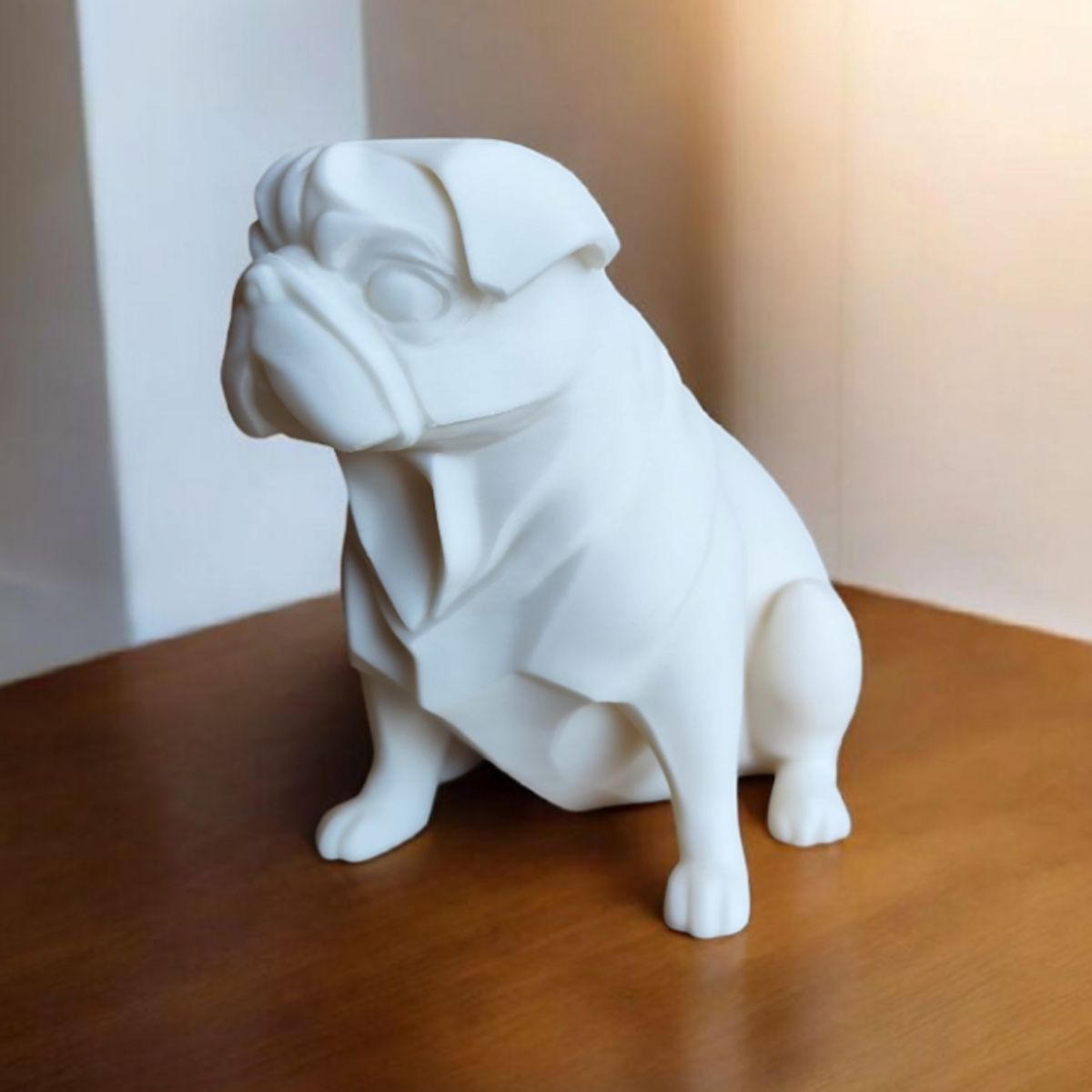 GENERICO - Escultura- Pug Geométrico Rechonchito