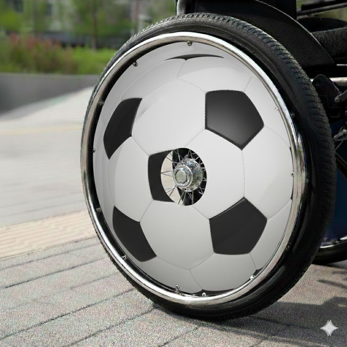 GENERICO - CUBRE RUEDAS TAPA RUEDAS PARA SILLA DE RUEDAS