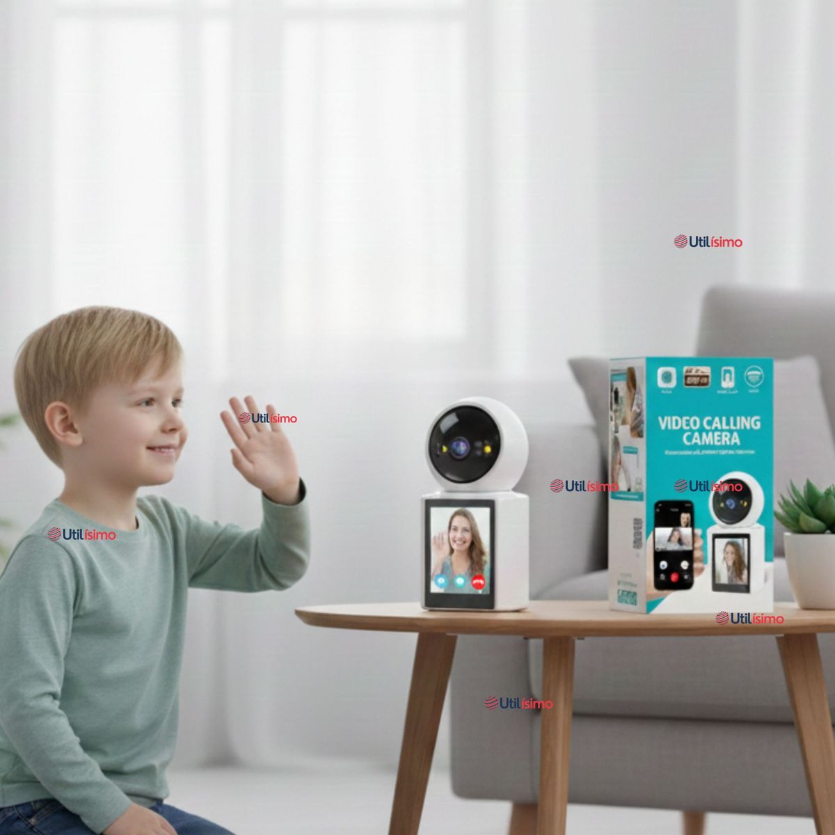 LINE - Cámara De Seguridad Wifi Videollamada Bidireccional 1080p