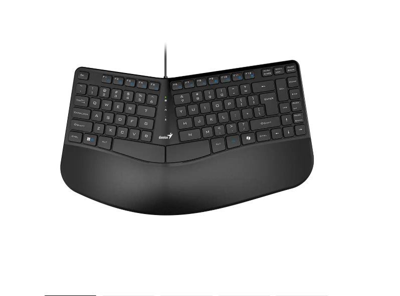TECLADO ERGONOMICO COPILOT PALM REST USB BLACK ERGO KB-700