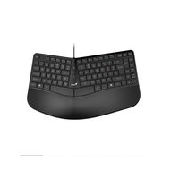 TECLADO ERGONÓMICO COPILOT PALM REST USB BLACK ERGO KB-700