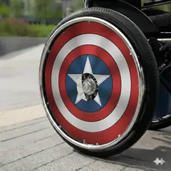 GENERICO - CUBRE RUEDAS TAPA PARA SILLA DE RUEDAS