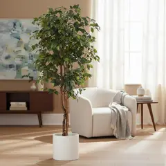ARBUSTO REAL - Planta Artificial Ficus Premium 180 Cm 1288 Hs Verde 180 Cm