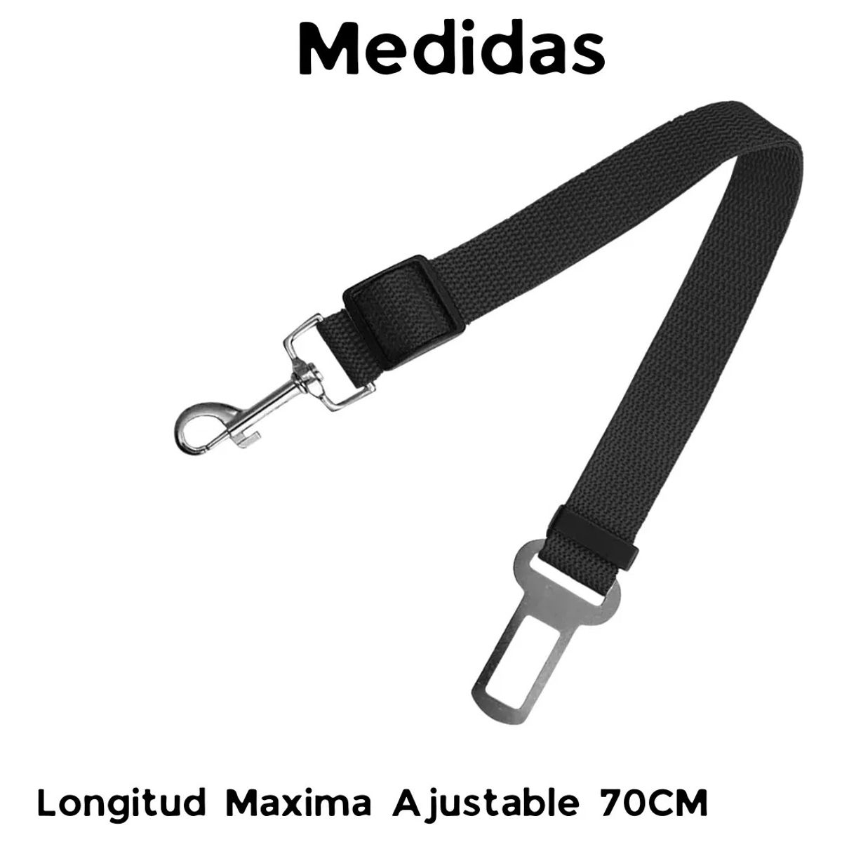GENERICO - x2 Cinturón De Seguridad Auto Perro Correa Cinturón Gatos 60 cm