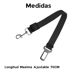 GENERICO - X2 Cinturón De Seguridad Auto Perro Correa Cinturón Gatos 60 cm