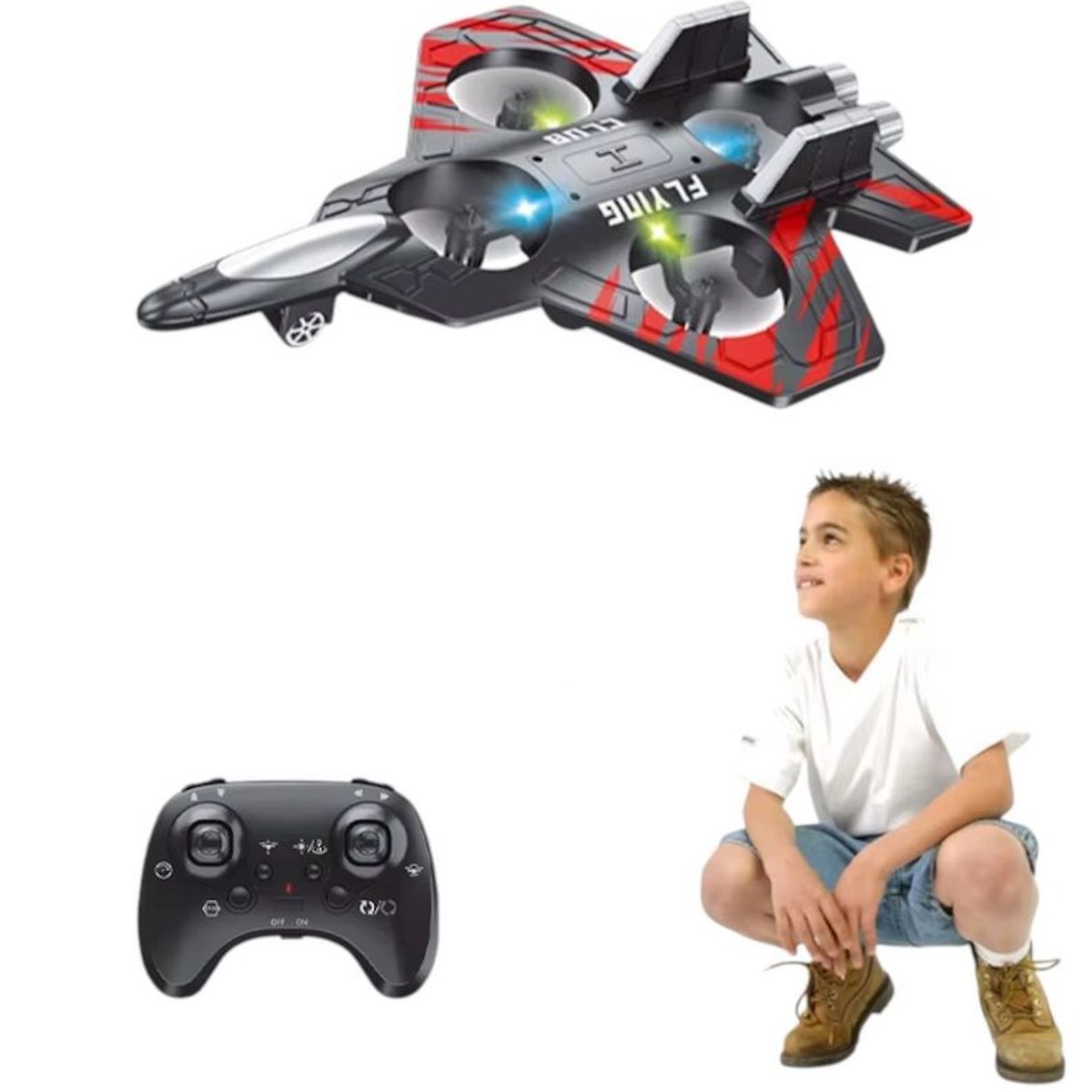GENERICO - Avión Jet Drone Juguete Volador a Control Remoto