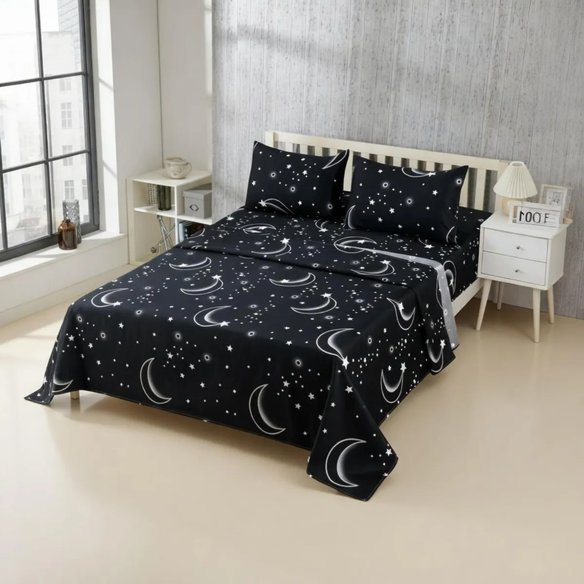 GENERICO - Juego De Sabanas 2 Plazas 100% Algodón + 2 Fundas Almohada - Multicolor - 2 Plazas