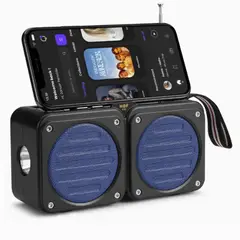 GENERICO - Parlante Bluetooth Solar Linterna+Radio