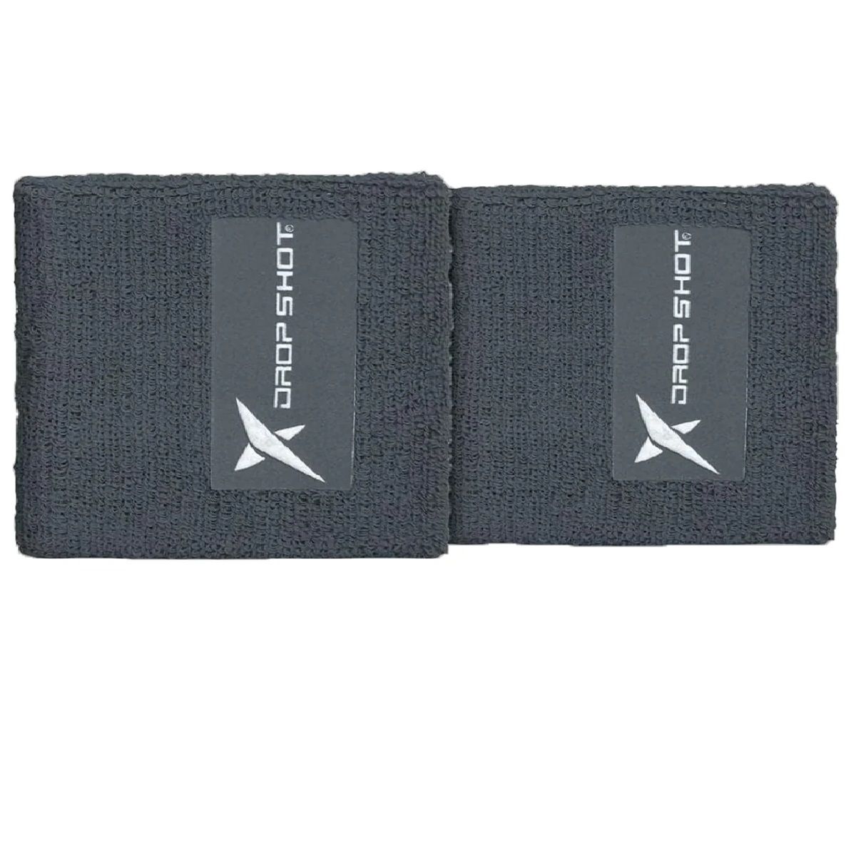 DROP SHOT - MUÑEQUERA PADEL DROP SHOT LARGA GRIS OSCURO PAR