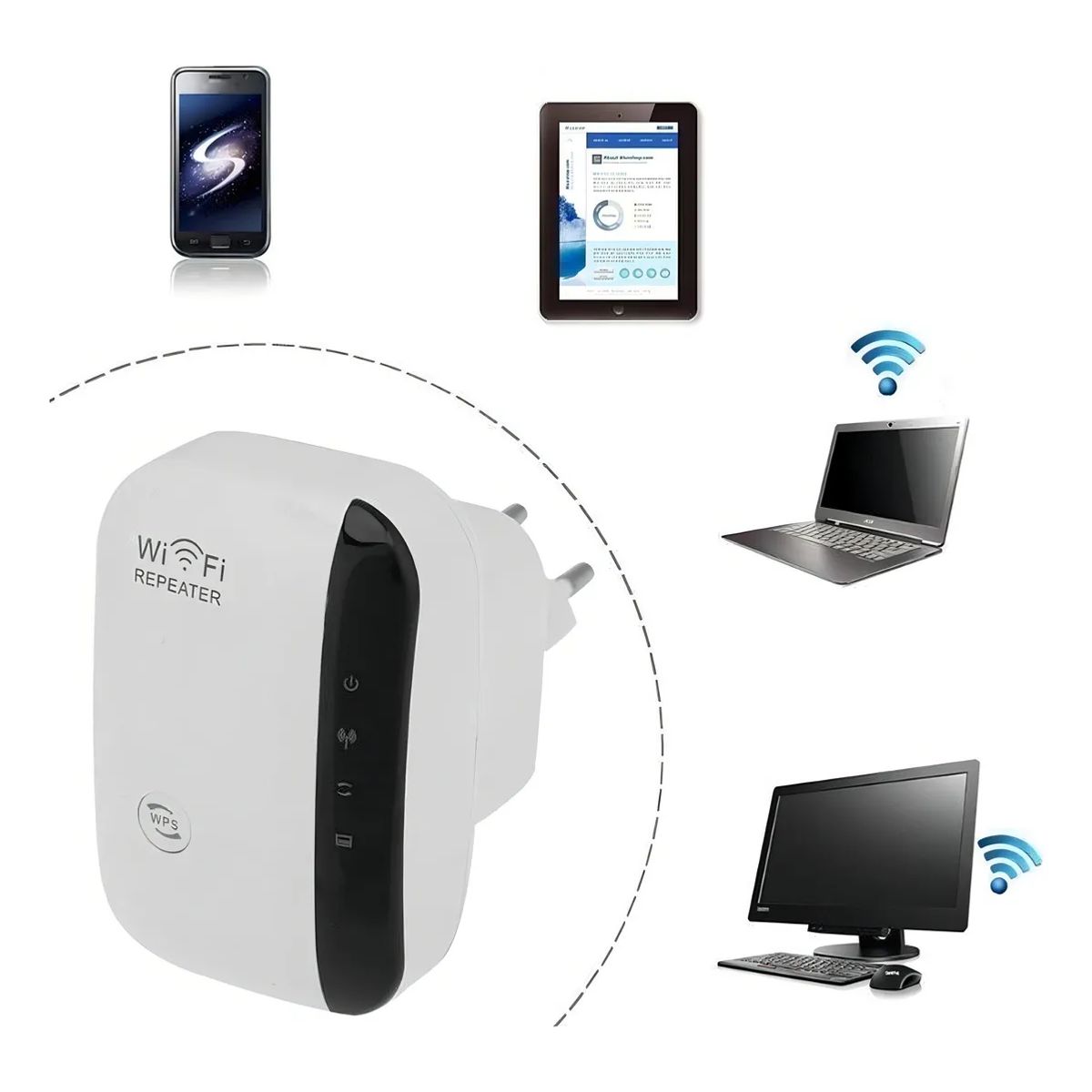 MOVI - Repetidor Amplificador Wifi Señal 300 Mbps 2.4g