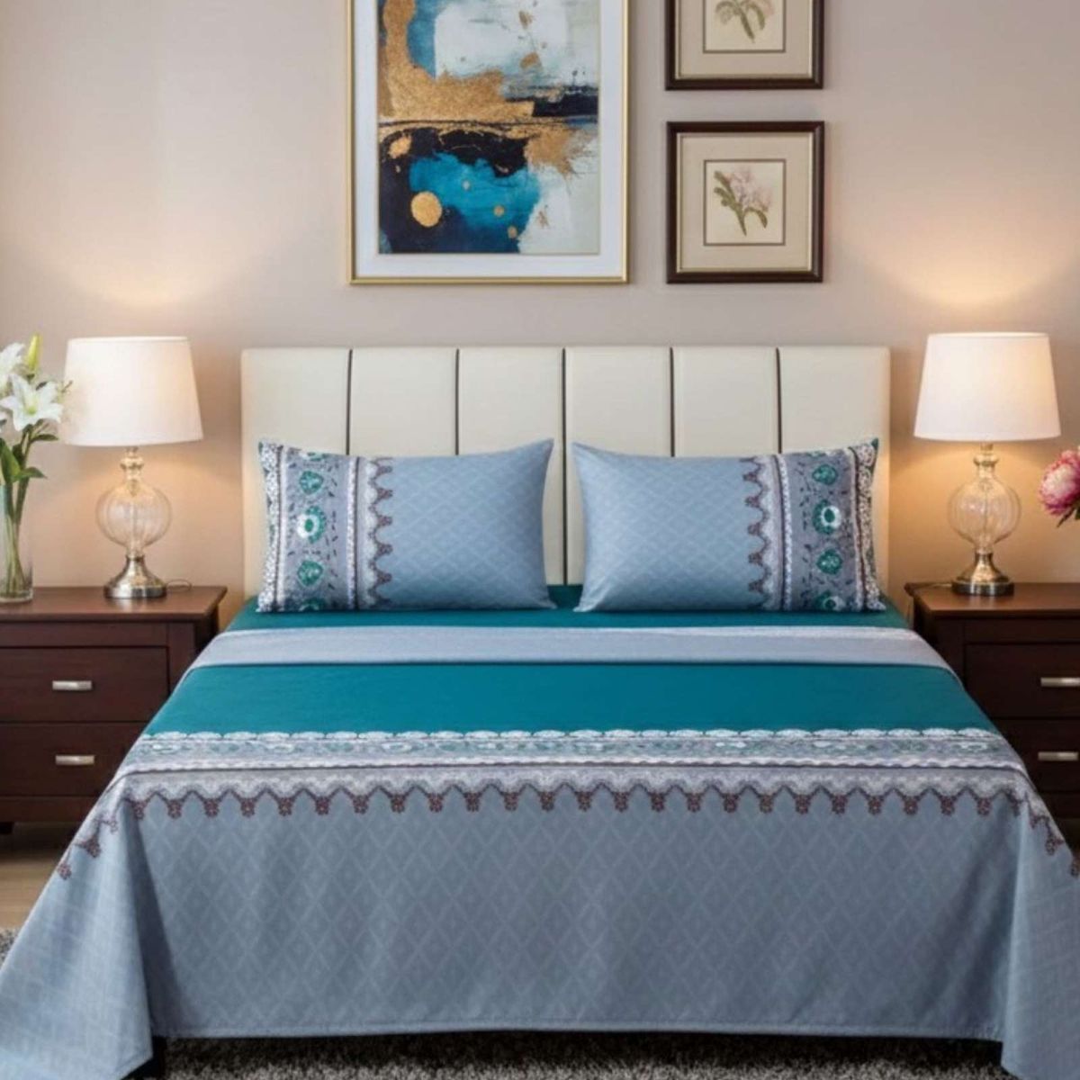 GENERICO - JUEGO DE SABANAS 500 HILOS KING A5