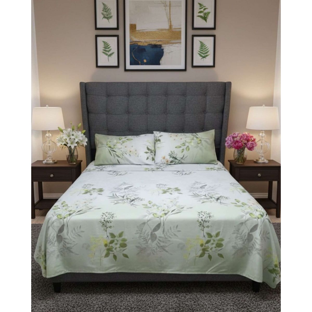 GENERICO - JUEGO DE SABANAS 500 HILOS SUPERKING A15