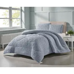 GENERICO - Cobertor King De Invierno Texturizado Con Chiporro Plumón - Multicolor - King