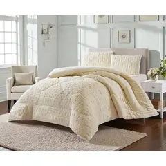 GENERICO - Cobertor King De Invierno Texturizado Con Chiporro Plumón - Multicolor - King