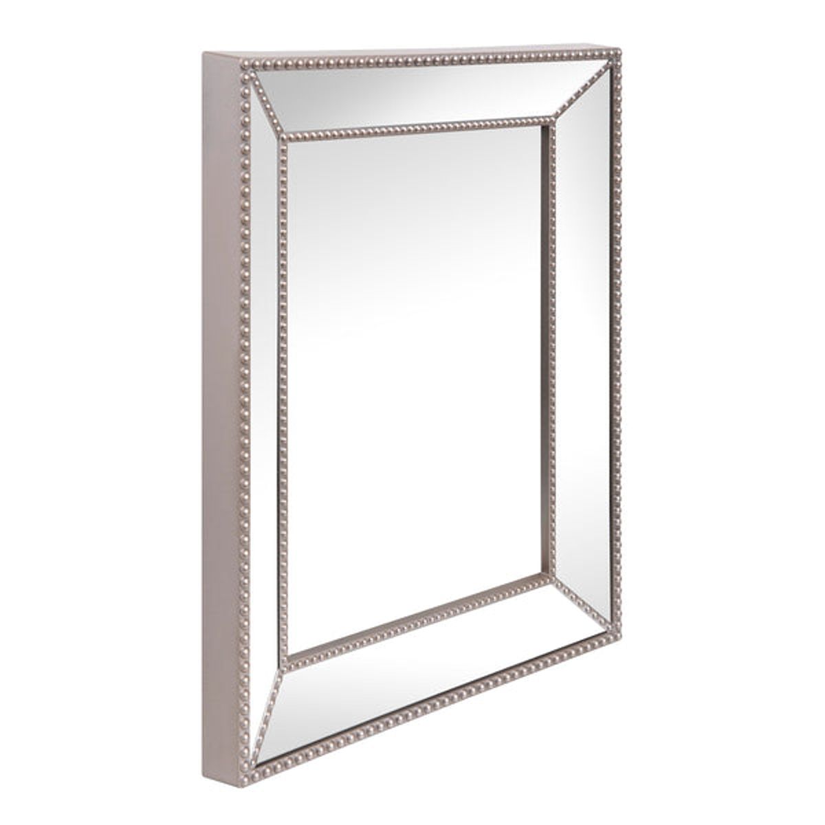 VGO - Espejo decorativo para colgar 52x42 cm borde espejado