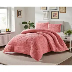 GENERICO - Cobertor Invierno De 2 Plaza Texturizado Con Chiporro Plumón - Multicolor - 2 Plazas