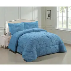 GENERICO - Cobertor King De Invierno Texturizado Con Chiporro Plumón - Multicolor - King