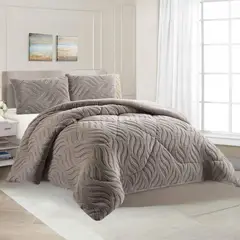 GENERICO - Cobertor Invierno De 2 Plaza Texturizado Con Chiporro Plumón - Multicolor - 2 Plazas