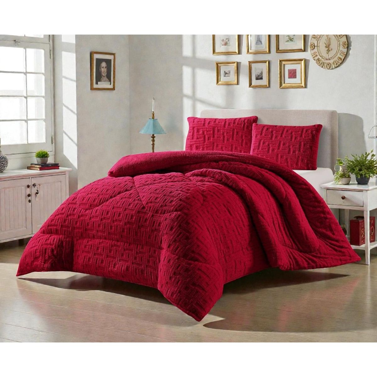 GENERICO - Cobertor King De Invierno Texturizado Con Chiporro Plumón - Multicolor - King