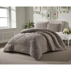 GENERICO - Cobertor King De Invierno Texturizado Con Chiporro Plumón - Multicolor - King