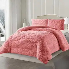 GENERICO - Cobertor Invierno Texturizado Con Chiporro Plumón 1.5 Plazas - Multicolor - 1,5 Plazas