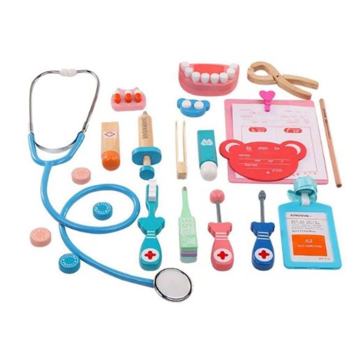 GENERICO - Set Doctora Juguete Madera Niños