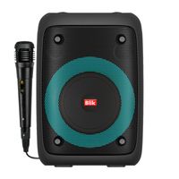 Parlante Karaoke Voice BT 53 Radio TFSD TWS RGB 4h Negro