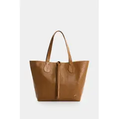 VELEZ - Vélez Cartera Bolso Doble Faz Cuero Mujer Luca 2 Miel