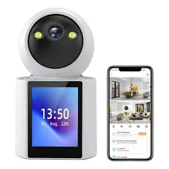 NO LOGO - Cámaras De Seguridad Wifi Videollamada Bidireccional 1080p Blanco