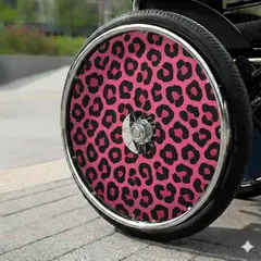 GENERICO - CUBRE RUEDAS TAPA RUEDAS PARA SILLA DE RUEDAS