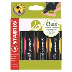 STABILO - Set 4 Marcadores Fluorecentes Destacador Green Boss