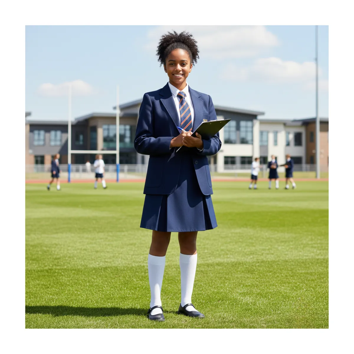 EKOL TACTICA MILITAR - Falda Colegio Niña Juvenil Gris Clásica Confección Nacional