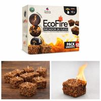 Iniciador de Fuego EcoFire Natural para Parrilla y Estufa Pack 12 Unidades