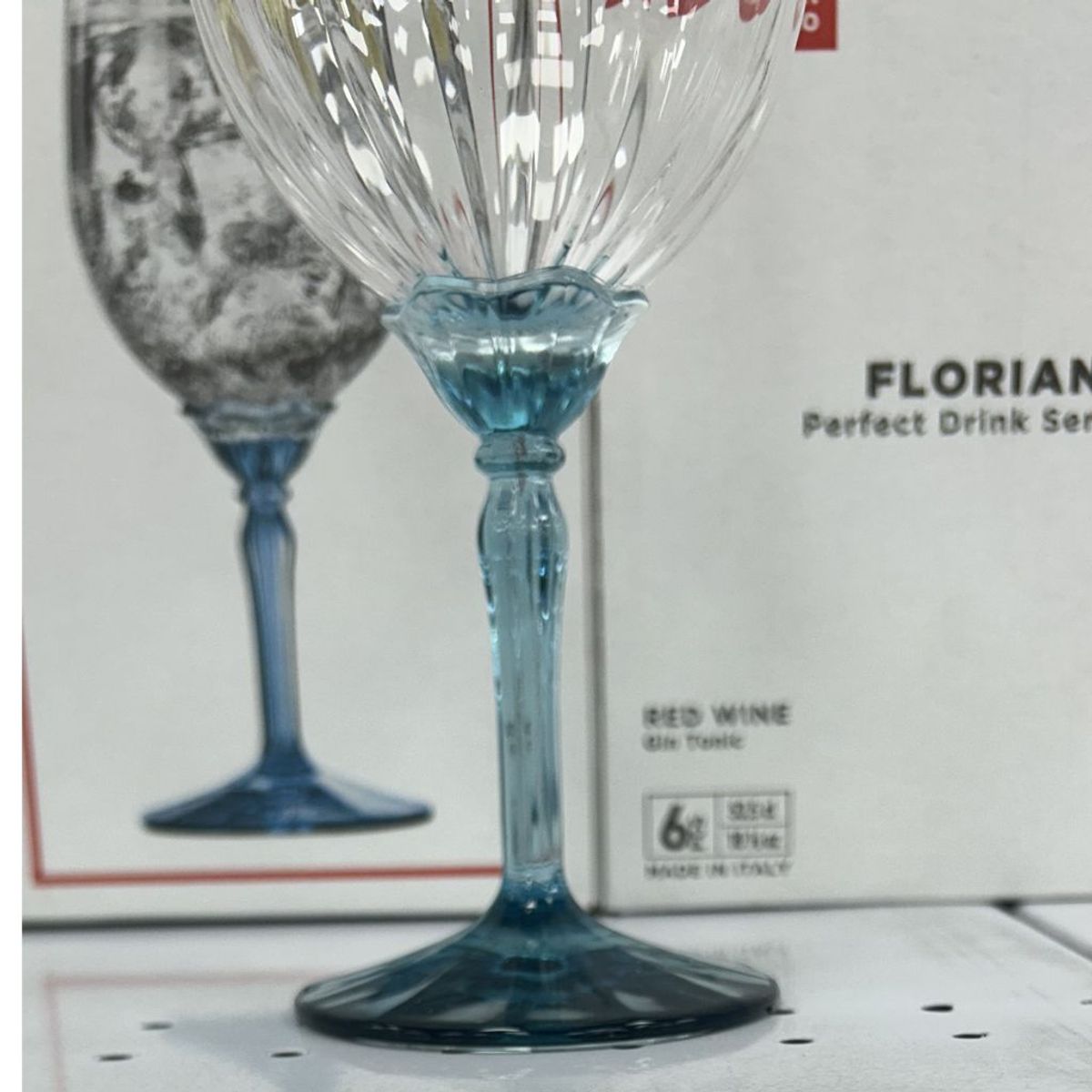 GENERICO - Set de 6 Copas de vino blanco florian azul