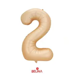 GENERICO - Globo metalico Nº 2 oro rosa 32"