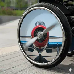 GENERICO - CUBRE RUEDAS TAPA DE RUEDAS PARA SILLA DE RUEDAS