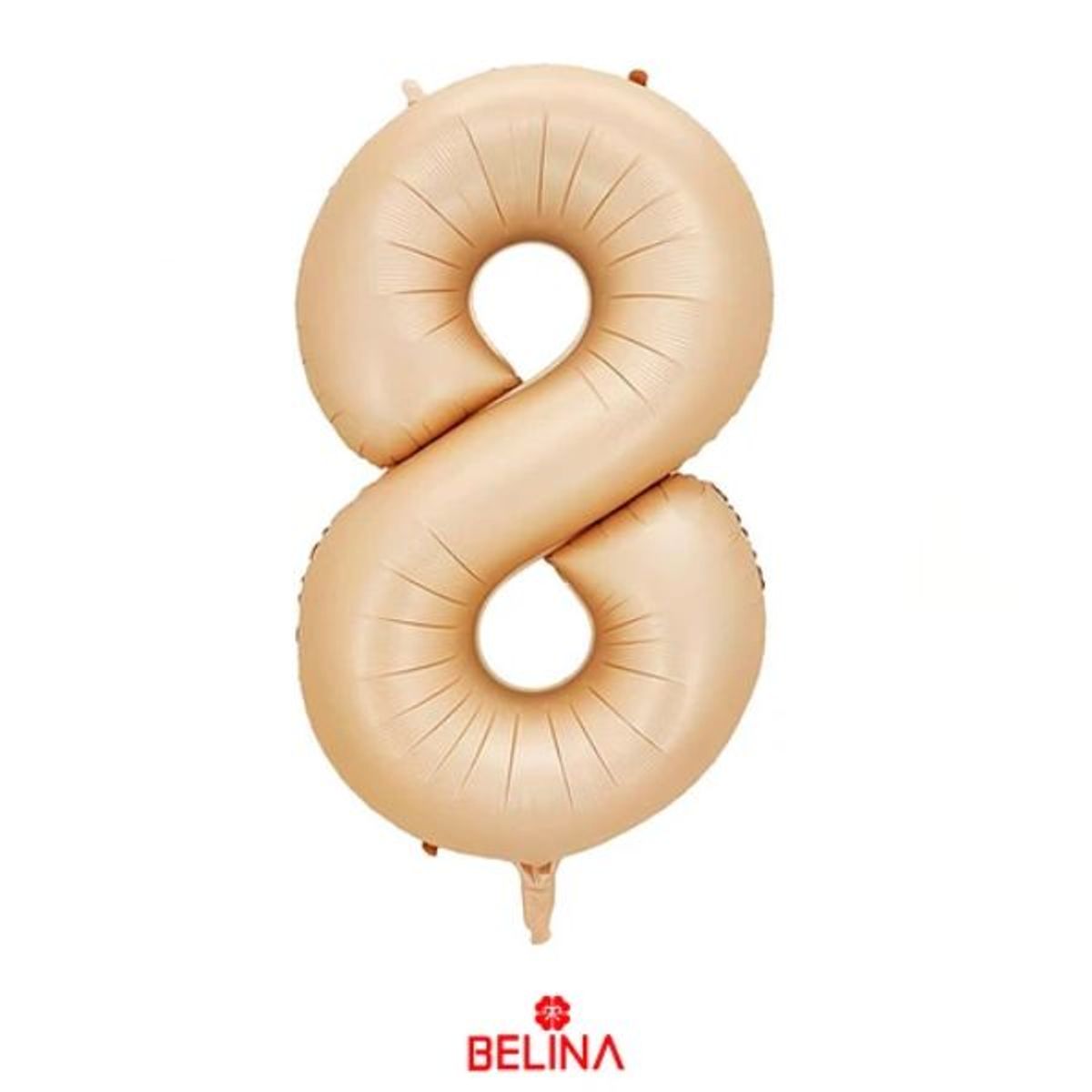 GENERICO - Globo metálico Nº 8 oro rosa 32"