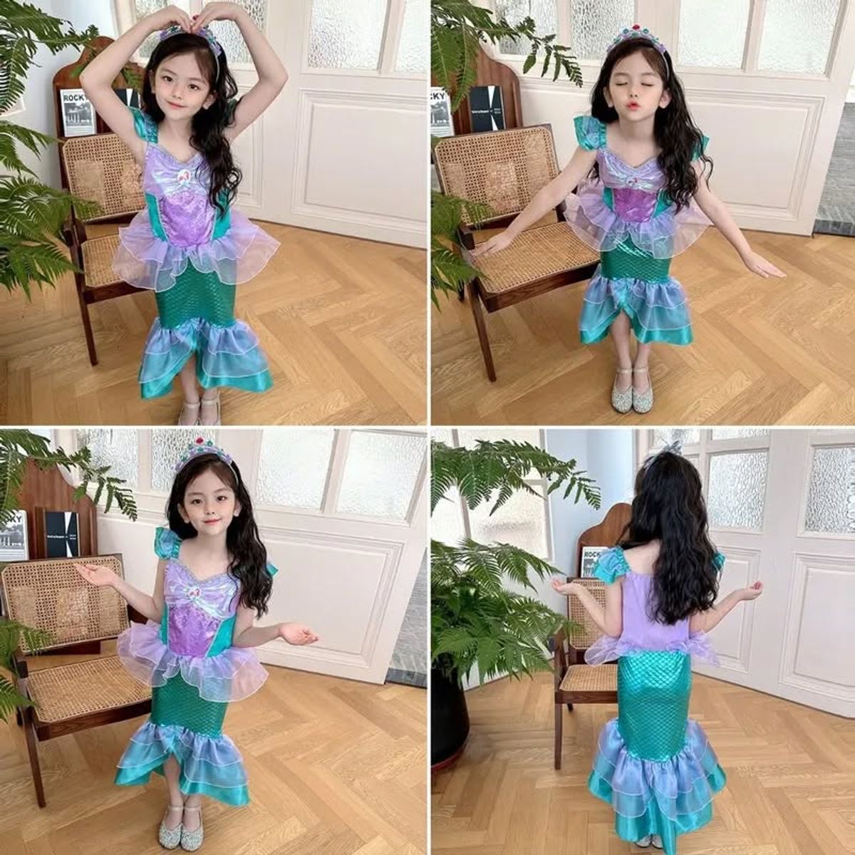 GENERICO - Set vestido y accesorios para niña talla 150 ( 8 a 9 años )