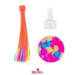 GENERICO - Globos bomba de agua colores surtidos 74pcs 10cm