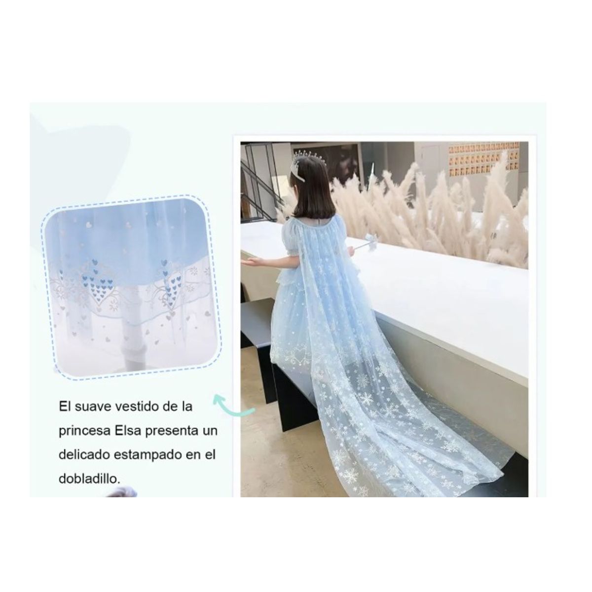 GENERICO - Set disfraz, capa y accesorios para niña talla 150 ( 8 a 9 años )