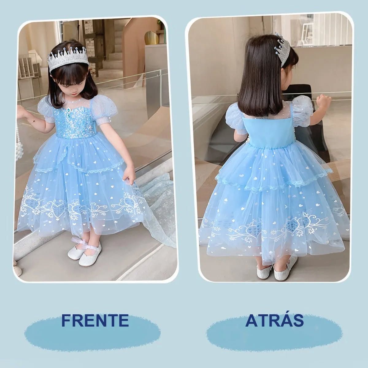 GENERICO - Set disfraz, capa y accesorios para niña talla 150 ( 8 a 9 años )