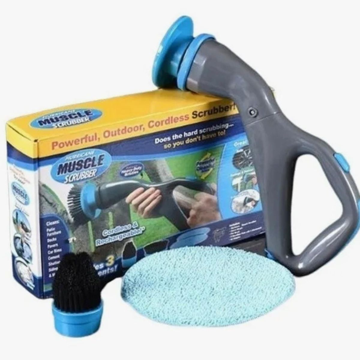 GENERICO - Cepillo De Limpieza Eléctrico Inalámbrico Magic Handy Gris